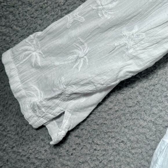 CottonSeed Tunic 398 Palms Light‎ Cotton Preshrunk Womens Medium USA Resort Wear - Picture 11 of 15